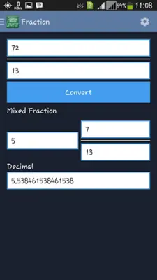 Fraction Converter android App screenshot 2